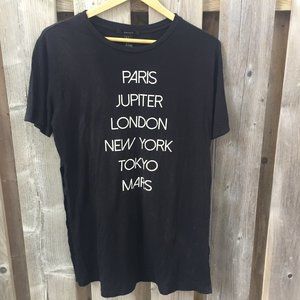 Forever 21 black 'city' tee - size S